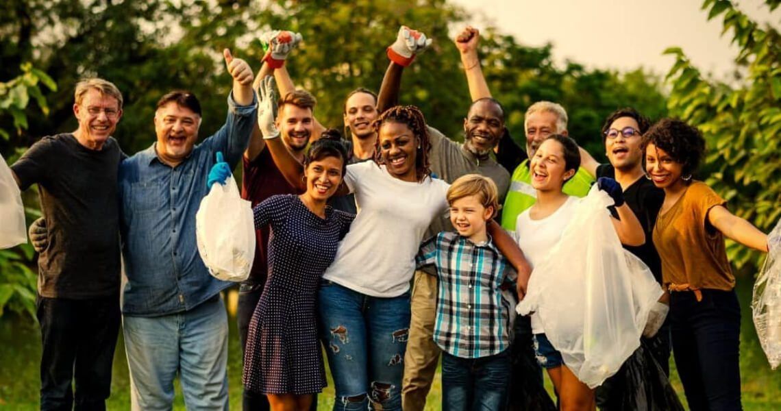 Group of people celebrating