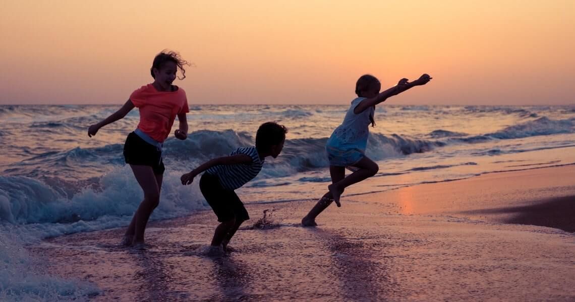 colorado river, texas-kids playing on beach-6