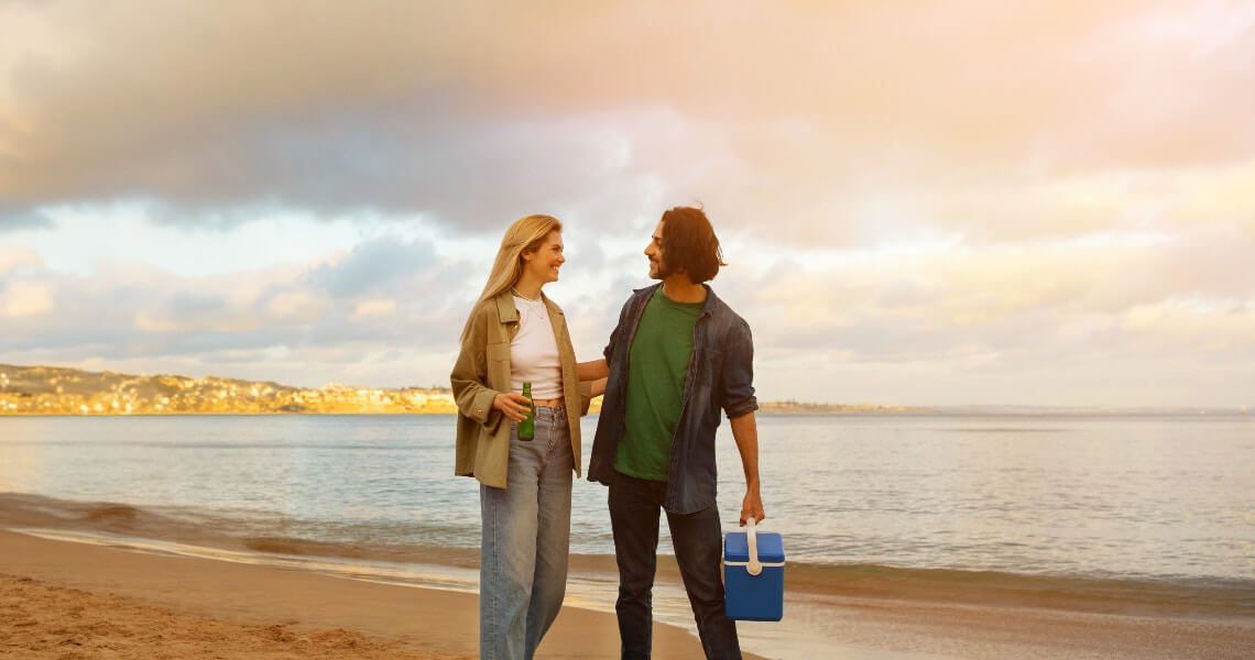 the gulf of mexico-couple on beach-7